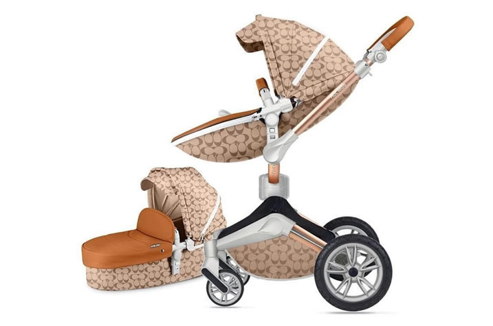 

Оригінальна дитяча коляска 3в1 Hot Mom 360 New Light Brown Світло-коричневий, Светло-коричневый