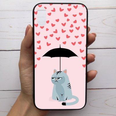 

Чехол Mood для iPhone Xr с рисунком Кот с сердечками SKL68-287488, Разные цвета