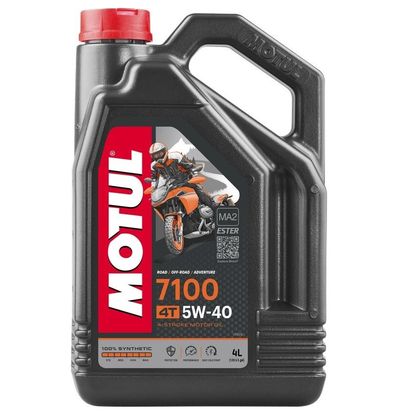 

Масло для 4-х тактных двигателей 100% синтетическое эстеровое MOTUL 7100 4T SAE 5W40 4л. 104087/838041