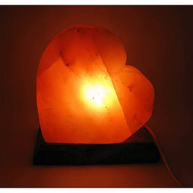 Соляная лампа "Сердце" из гималайской соли 3,1кг. 18х18х10 см