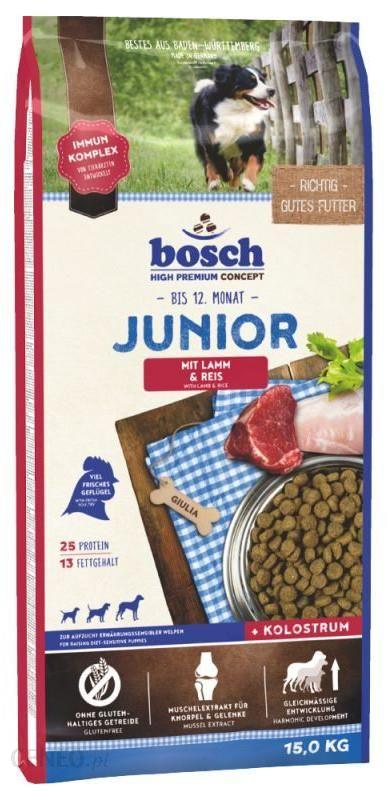 

Корм для собак Bosch Junior Lamb & Rice 15 кг