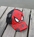 Дитяча кепка Тракер Людина Павук (Spider Man) з сіточкою, Унісекс, фото 3