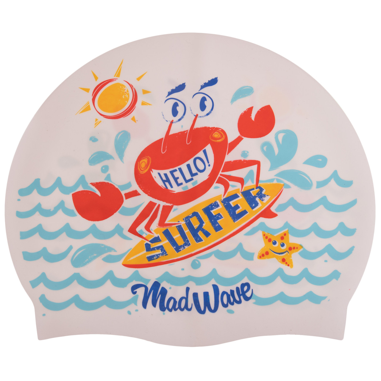 

Шапочка для плавания детская MadWave Junior SURFER M057912 (силикон, цвета в ассортименте)
