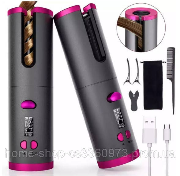 

Беспроводной стайлер, плойка для завивки волос Ramindong Hair curler RD-060. Авто-бигуди.