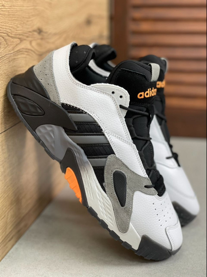 

Мужские кроссовки Adidas Streetball White/Black/Orange (SD-16)