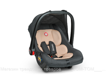 

Детское автокресло от года для мальчика девочки Lionelo NOA PLUS SAND, Автомобильное кресло для детей, Бежевый