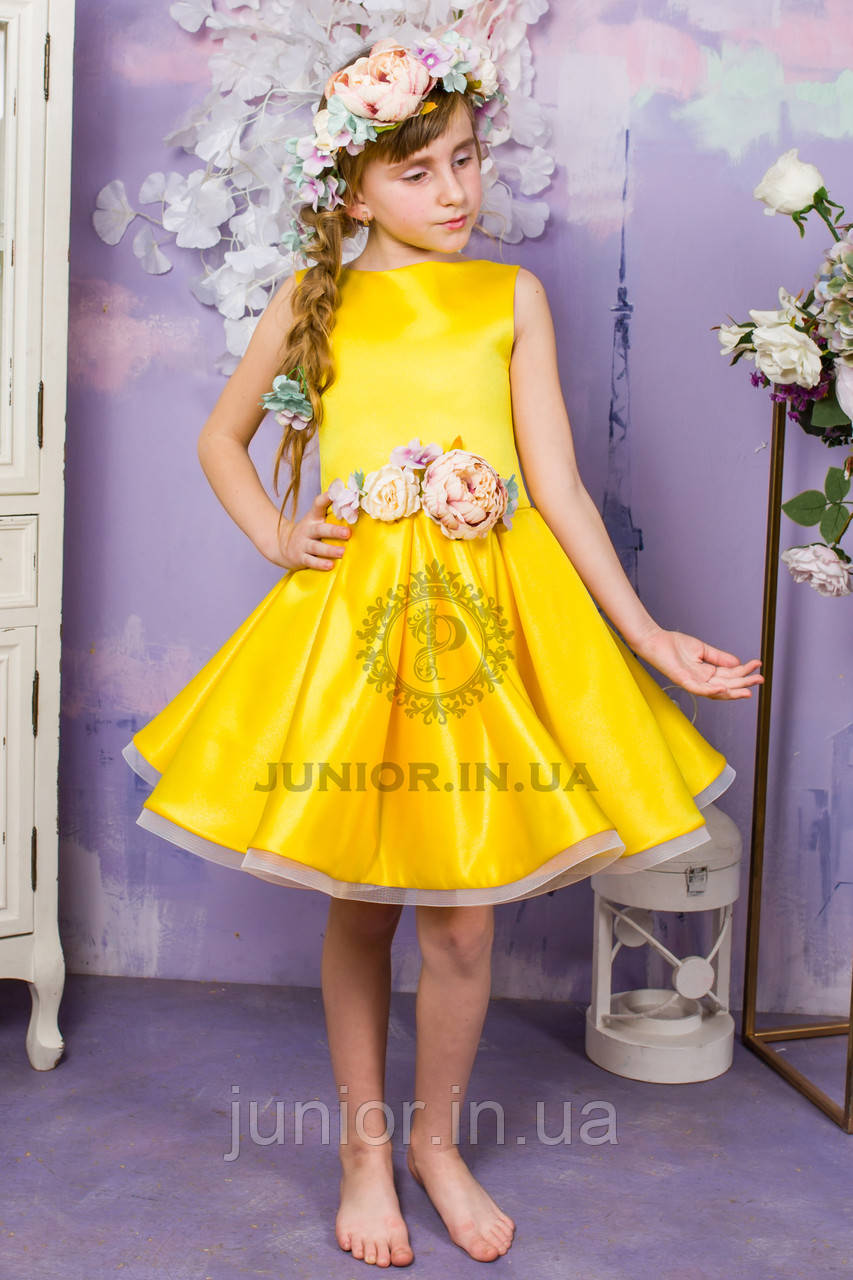 Жовте дитяче бальне плаття "Софія"