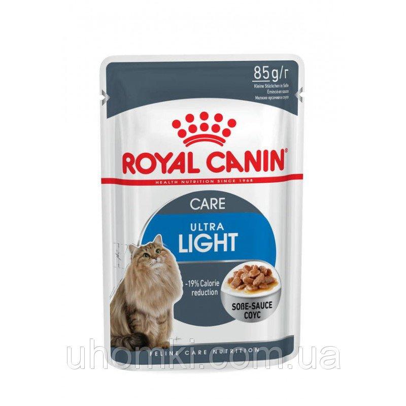 

Royal Canin Ultra Light консервированный корм для кошек склонных к полноте (85 гр) 12х85 гр