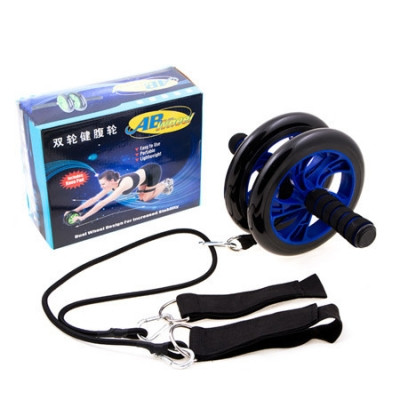 

Ролик гимнастический двойной и эспандер World Sportами AB Wheel D200mm SKL11-289679