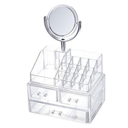 

Органайзер для хранения косметики с зеркалом JN-870 Beauty box Cardboard case
