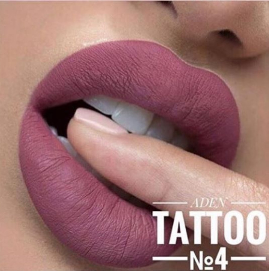 

Матовая помада Aden Tattoo Effect Lipstick №04