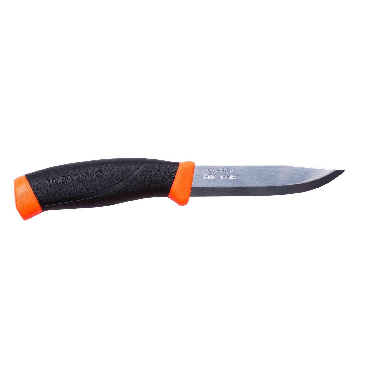 

Нож Morakniv Companion F Orange нержавеющая сталь прорезиненная рукоять с оранжевыми накладками