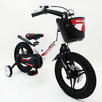 Двухкколесный велосипед MARS-2 Evolution, магнезиевая рама, 14 дюймов колеса, с корзиной, белый