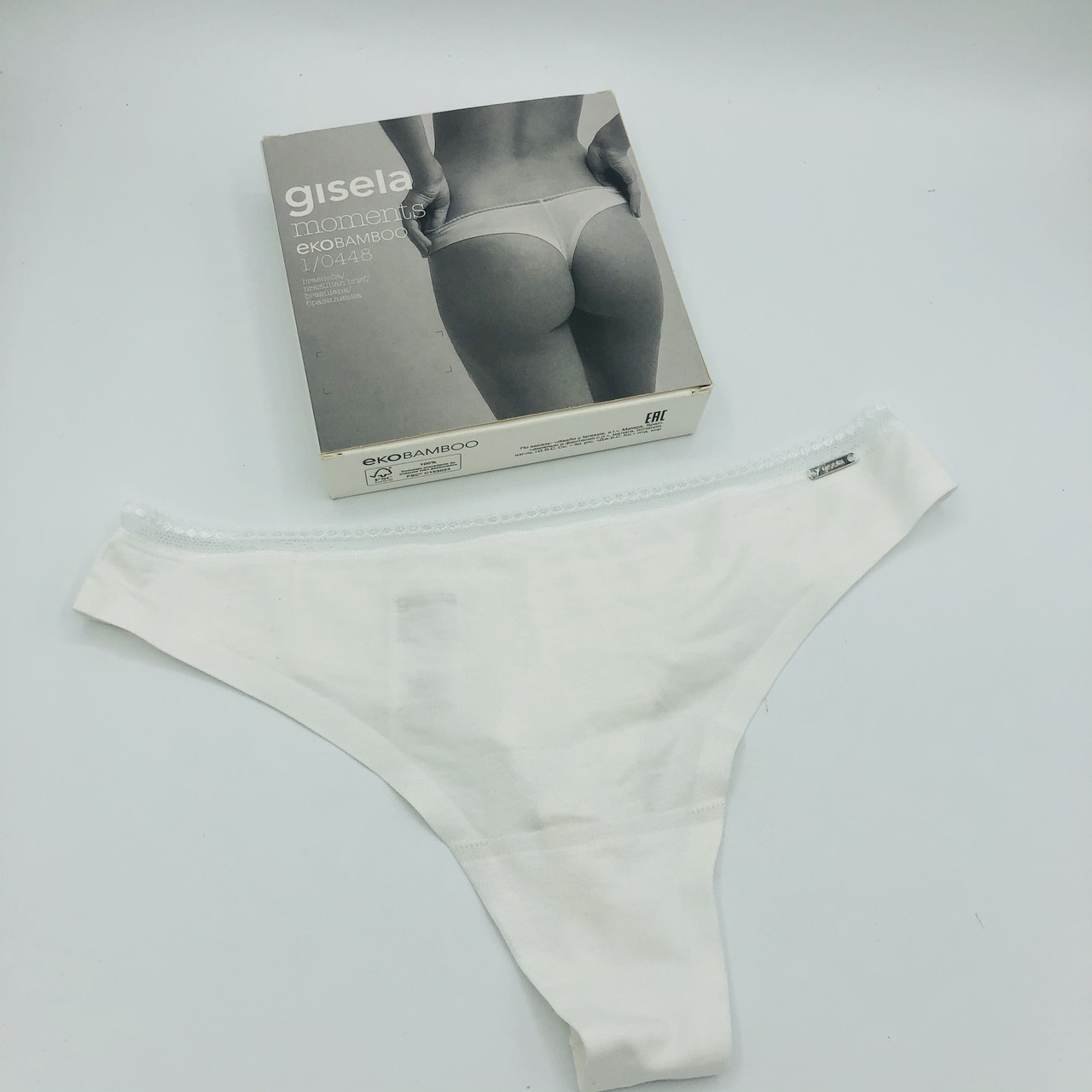 

Трусики Gisela стринги EKObamboo белые 0448