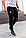 Молодіжні чоловічі чорні джинсові штани чорні slim, фото 2