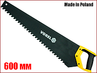 Ножовка по пенобетону 600 мм защитное покрытие твердосплавные напайки Vorel 28011, фото 1