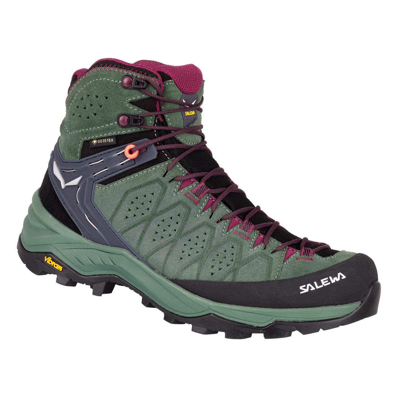 

Ботинки Salewa WS Alp Trainer 2 Mid GTX Замша, 38, Фиолетовый-зеленый