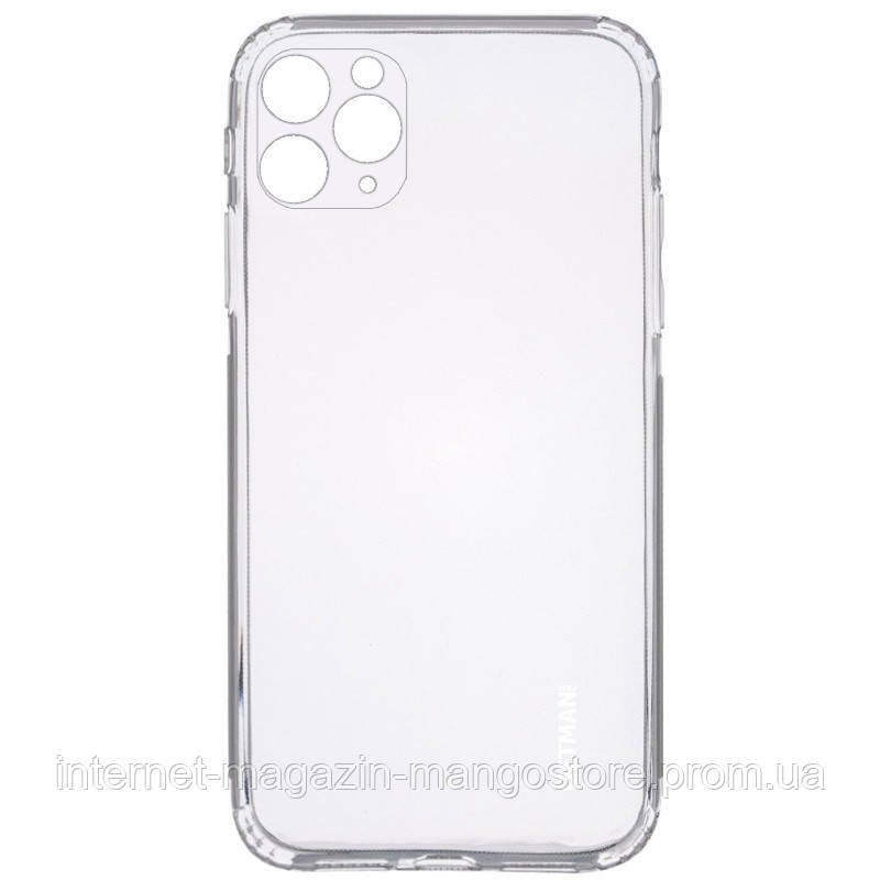 

TPU чехол GETMAN Clear 1,0 mm для Apple iPhone 11 Pro Max (6.5"), Бесцветный (прозрачный)