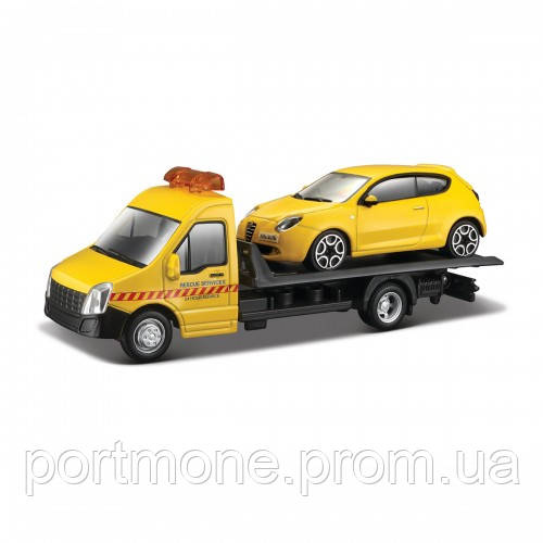 

Игровой набор Bburago автоперевозчик c автомоделью Alfa Romeo Mito 18-31406, КОД: 1925611