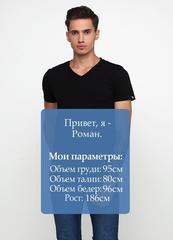 

Футболка мужская черная "Only Man" с серебристым логотипом сзади XS