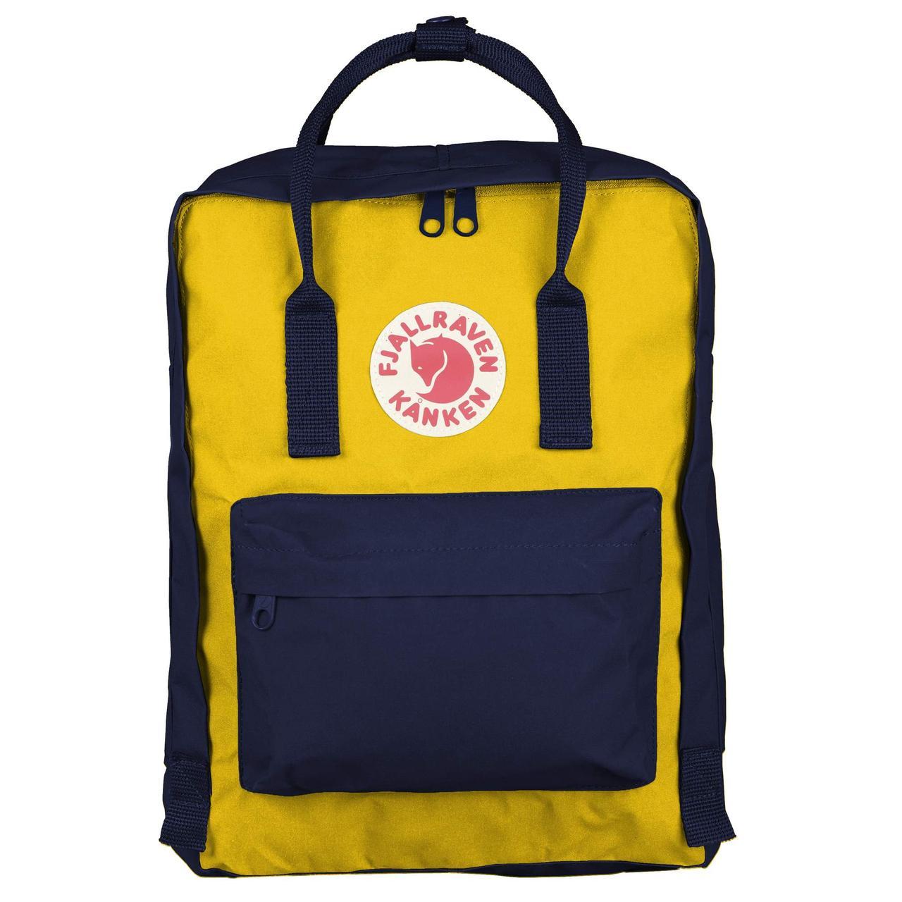 

Городской Рюкзак Fjallraven Kanken Classic Синий-Желтый