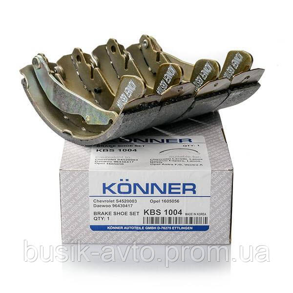

Колодки задние тормозные Ланос, Сенс KONNER