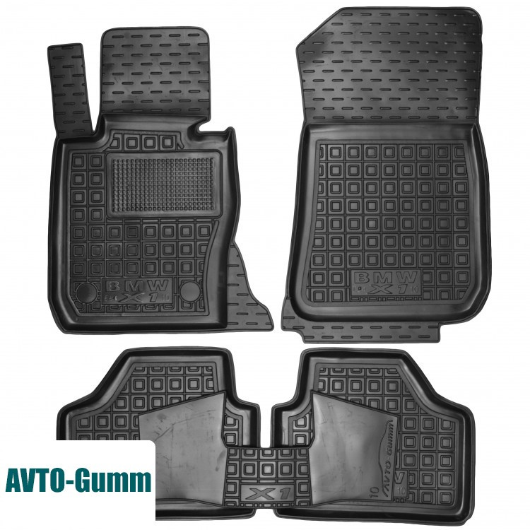 

Коврики в салон для BMW X1 E84 '09-15, резиновые, черные (AVTO-Gumm), Черный