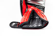 Боксерські рукавиці PowerPlay 3007 Червоні карбон 8 унцій, фото 3