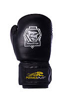 Боксерські рукавиці PowerPlay 3001 Чорно-Жовті 10 унцій, фото 2
