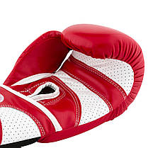 Боксерські рукавиці PowerPlay 3019 Червоні 8 унцій, фото 2