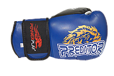 Боксерські рукавиці PowerPlay 3006 Сині 14 унцій, фото 3
