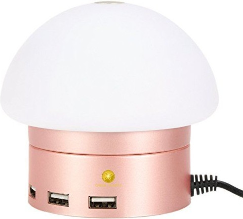 

Сетевое зарядное устройство AWEI C910 LED lamp with 6 USB ports Rose Gold, Розовый