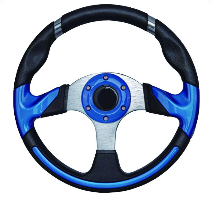 Рулевое колесо 13.5 алюминий черно-синее