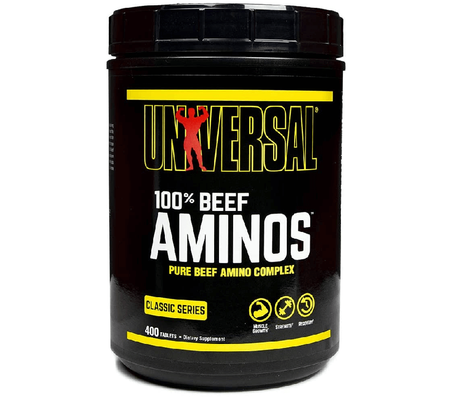 

Universal Nutrition 100% Beef Aminos 400 таб аминкоислотный комплекс из говядины