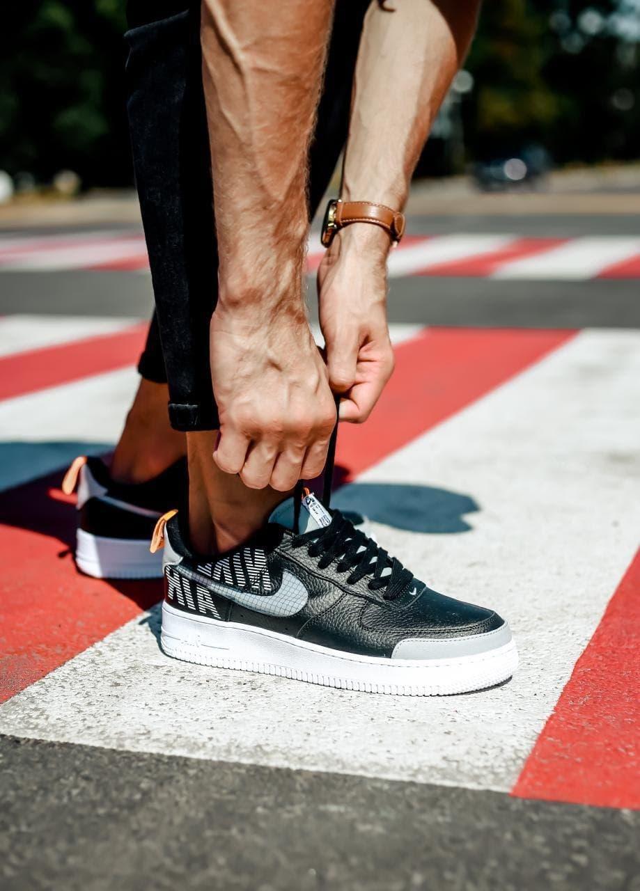 

Мужские кроссовки Nike Air Force 07 LV8 Black Grey / Найк Аир Форс 07 ЛВ8 Черные Серые 44, Черный