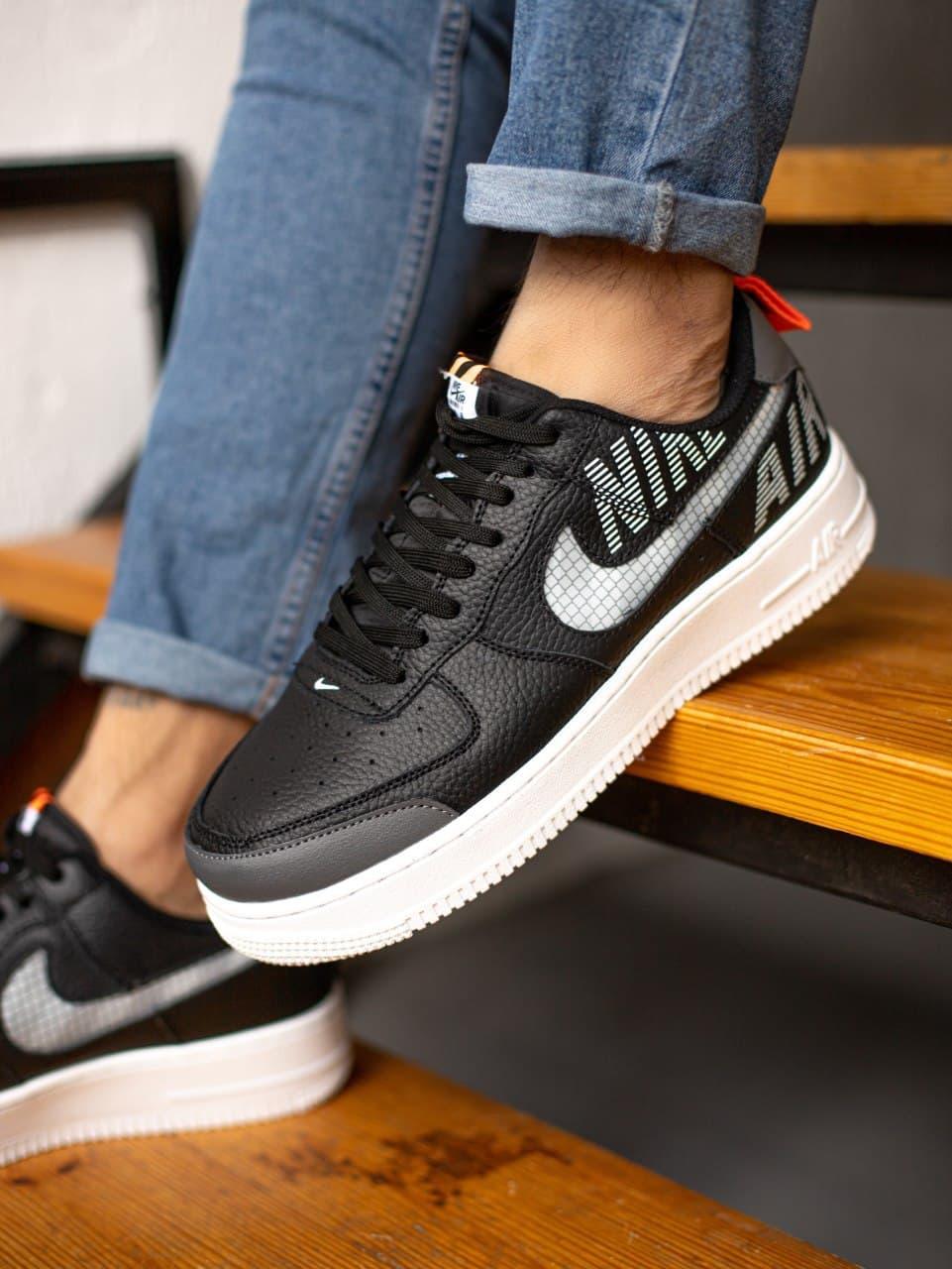 

Мужские кроссовки Nike Air Force 07 LV8 Black Grey / Найк Аир Форс 07 ЛВ8 Черные Серые 45, Черный