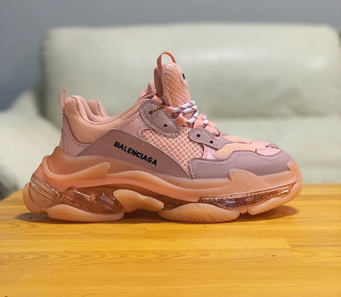 

Женские Кроссовки Balenciaga Triple S Баленсиага Трипл С (37,40) (PD-1), Розовый