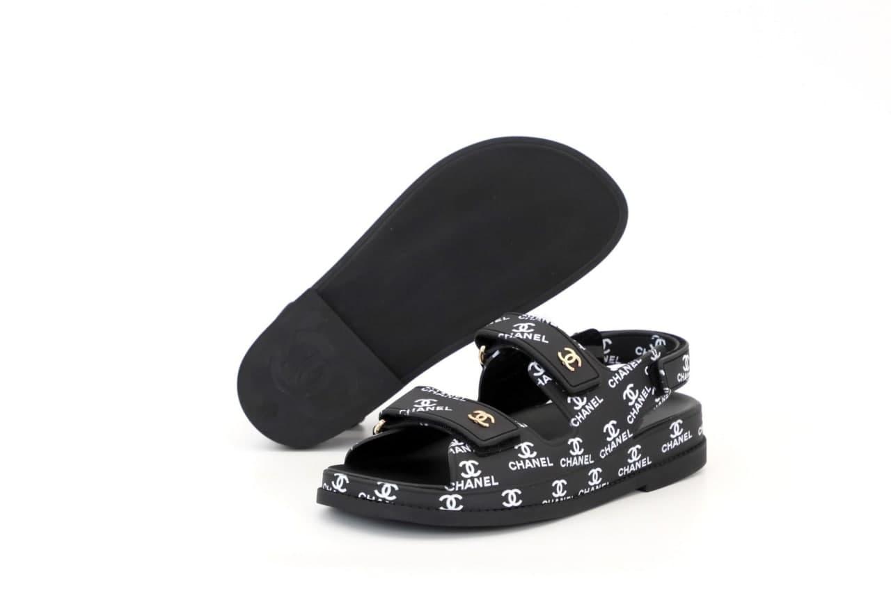 

Женские сандали Chanel Dad Sandals 31954 черные, Черный