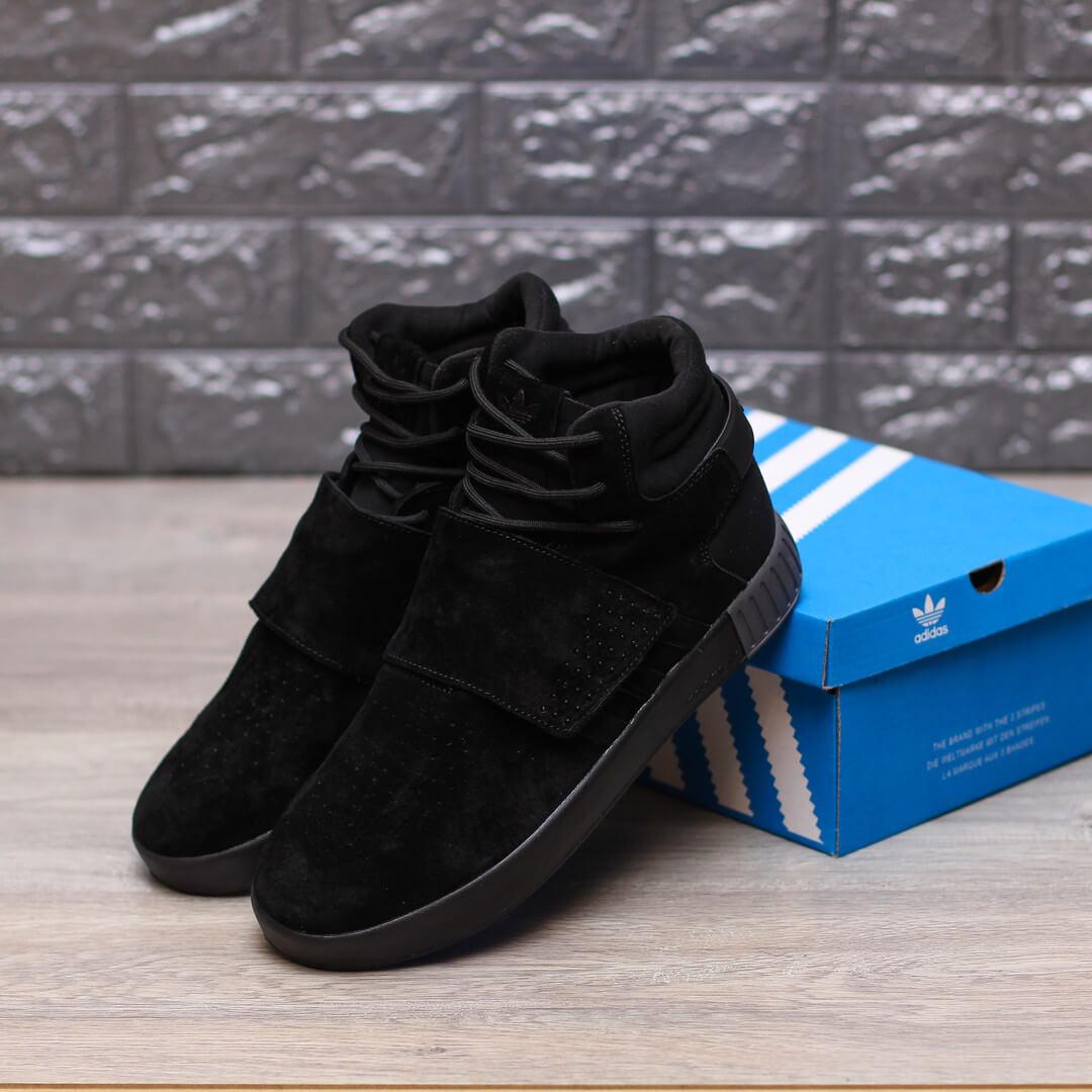 

Кроссовки Adidas Tubular Ivader Strap Triple Black 45, Черный