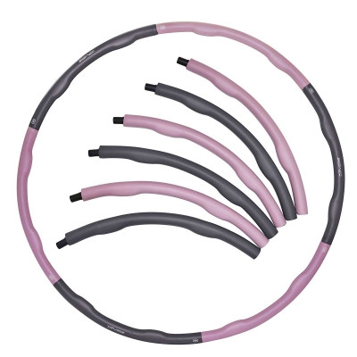 

Обруч массажный Hula Hoop SportVida 100 см 1.2 кг Grey/Pink SKL41-277847