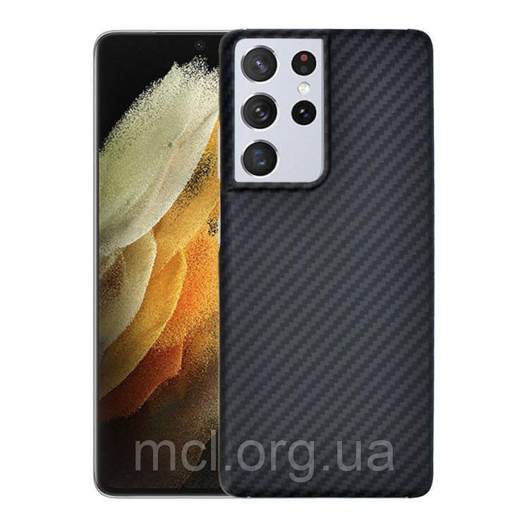 

Карбоновый чехол для Samsung Galaxy S21 Ultra Karbon case, Черный