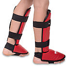 Защита для ног (голень и стопа) Boxer 2002 красная размер L, фото 2
