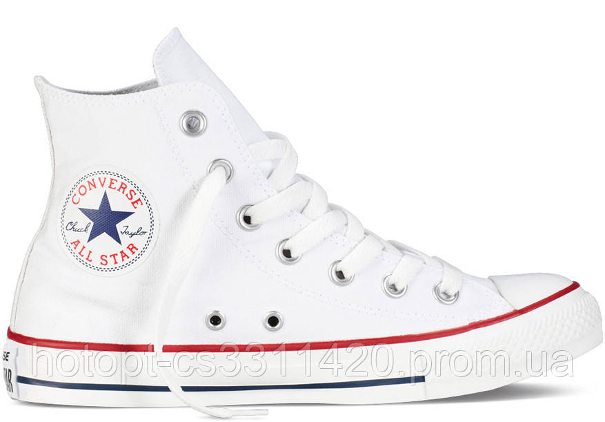 

Кеды Converse All Stars Optical White High M7650C (белые) 36, Белый