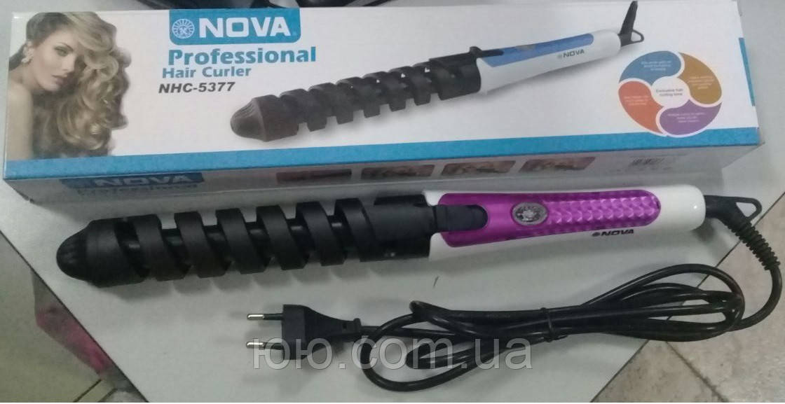 

Плойка для крученых волос NOVA 5377