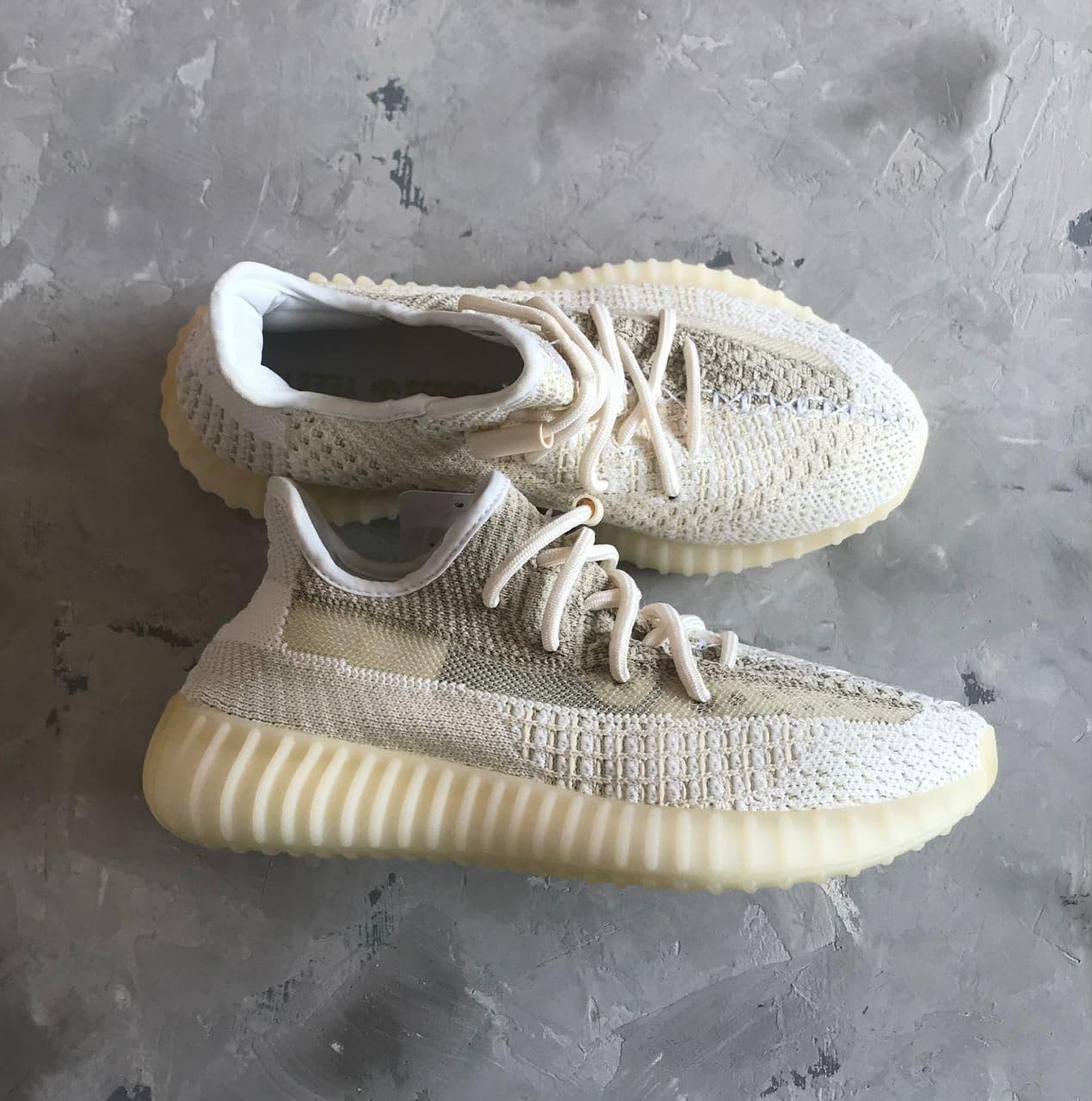 

Женские кроссовки Adidas Yeezy Boost 350 V2 Abez White Beige / Адидас Изи Буст 350 В2 Абез Белые Бежевые 37, Бежевый