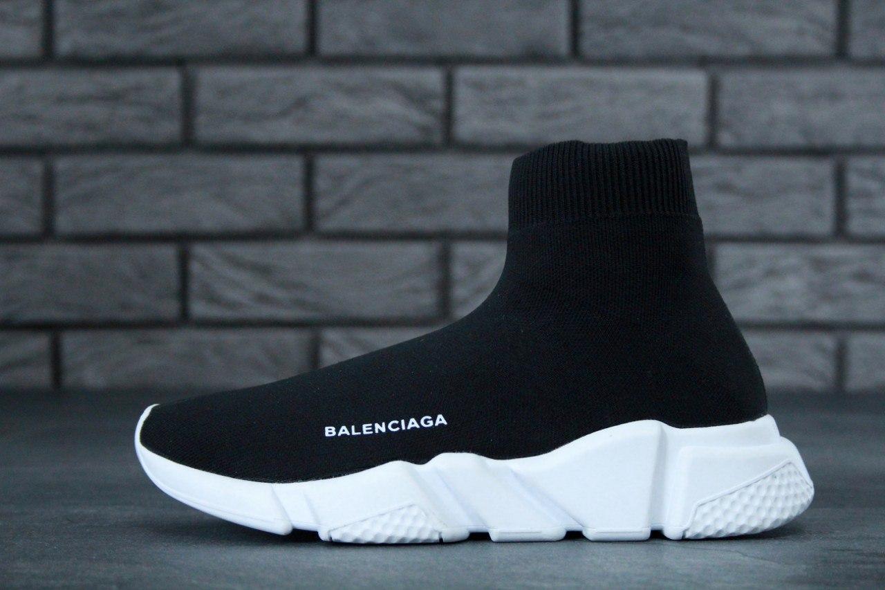 

Кроссовки женские черные летние Balenciaga Speed Trainer Баленсиага носок 41, Черный