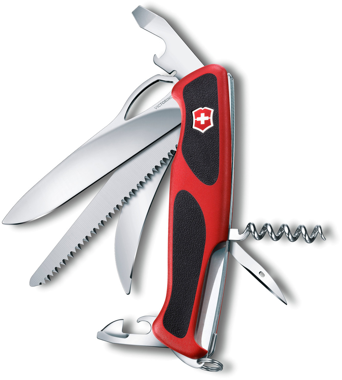 

Швейцарский Нож Victorinox Delemont. RangerGrip 57 Hunter Red/Black (0.9583.MC), Красный