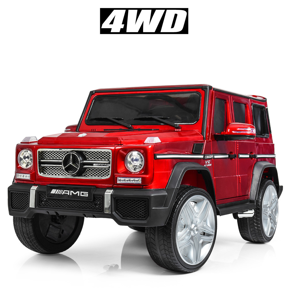 

Детский электромобиль Mercedes Gelandewagen (4 мотора по 35W, MP3, FM) Джип Bambi M 3567EBLRS-3(4WD) Красный