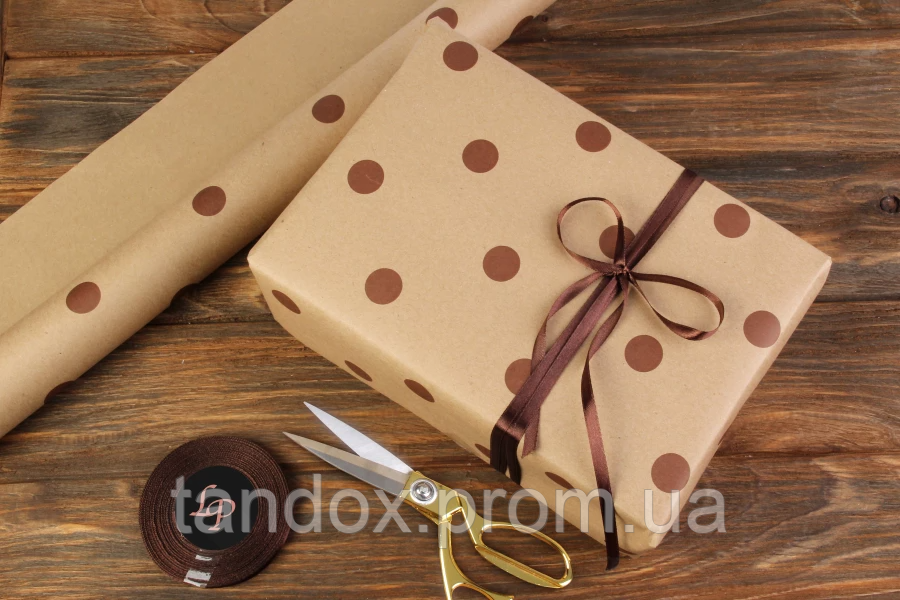 Упаковочная бумага подарочная крафтовая 