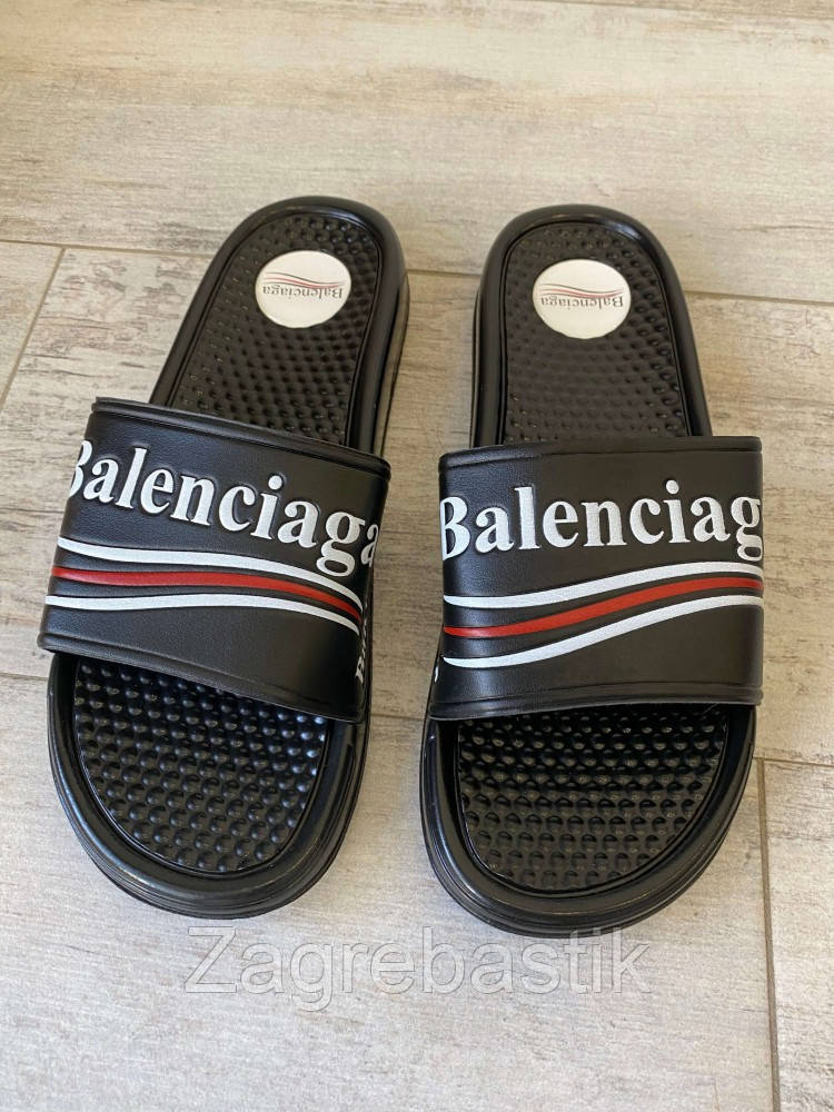 

Balenciaga Slide Sandal Logo Black